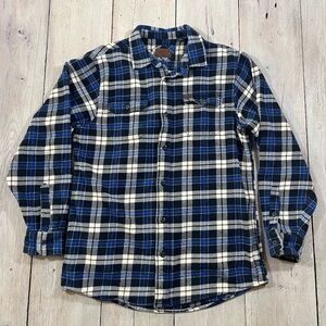 Orvis Men's Big Bear Heavyweight Flannel Shirt Jacket Shacket Size LT Plaid
